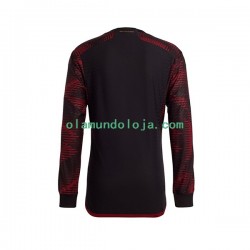 Camisola Alemanha Homem Equipamento Segundo Copa do Mundo 2022 Manga Comprida